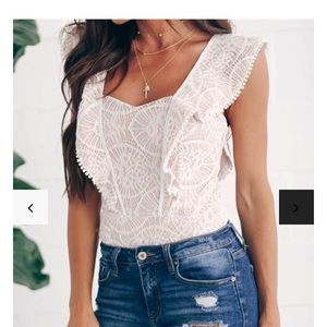 NWT Vici Collection lace bodysuit (S)